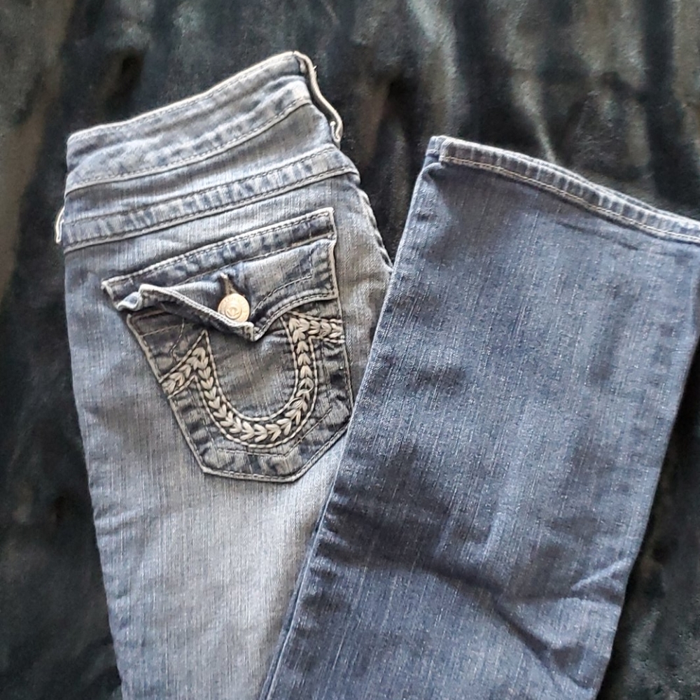 True religion medium wash jeans